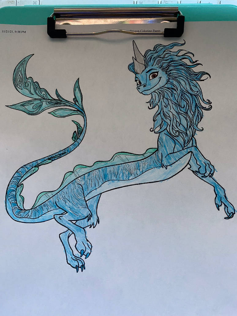 Me as a magic water dragon like sisu by oliviadragongirl on