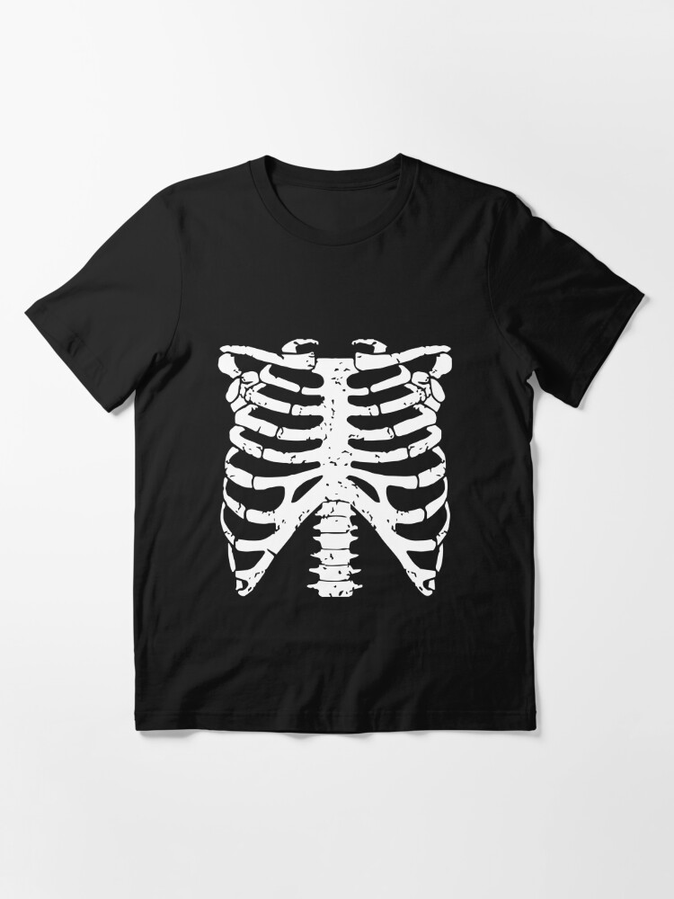 Skeleton ribcage halloween essential t