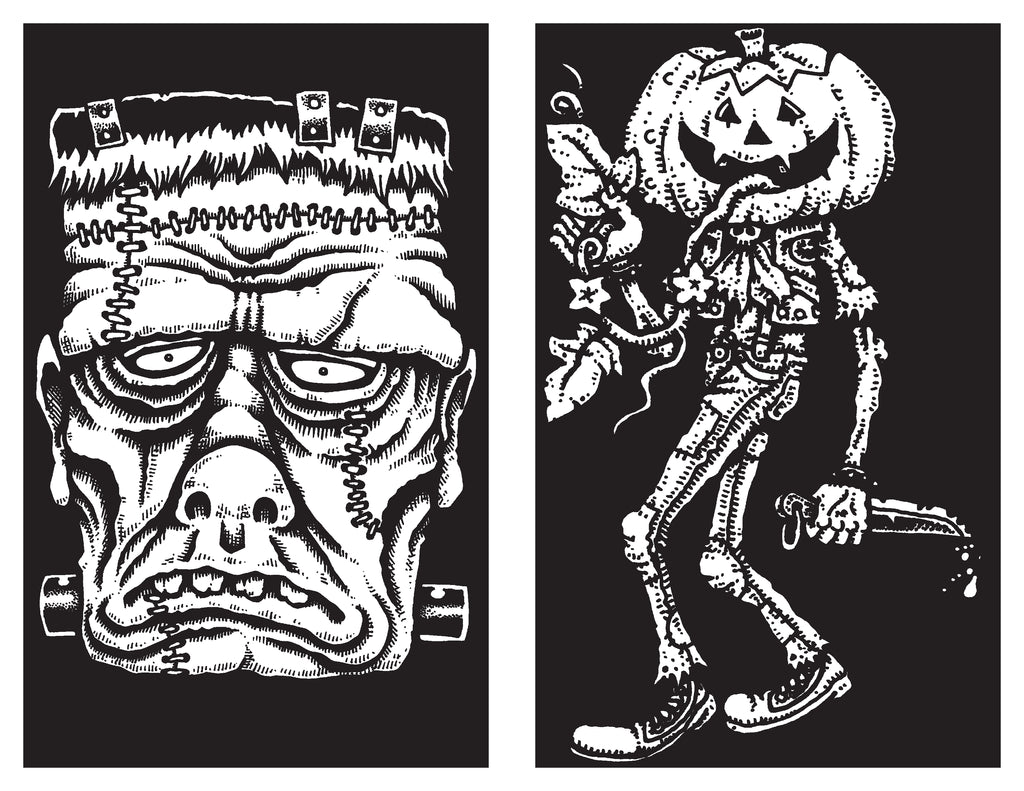 All three halloween coloring books â goblinko