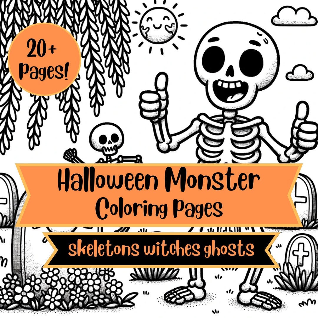 Skeleton color pages