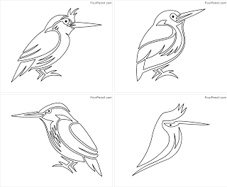 Free printable kingfisher coloring pages for kids â