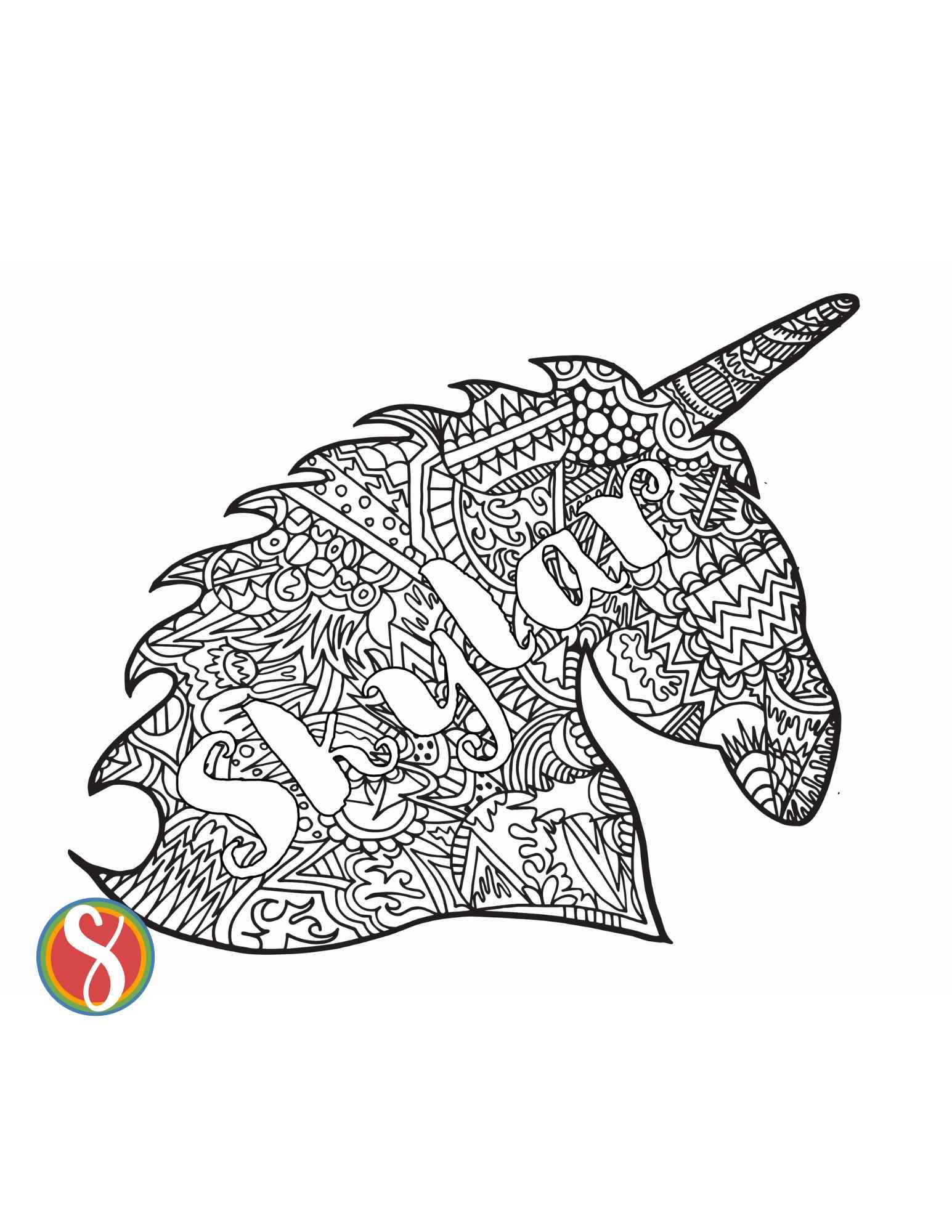 Skylar free name coloring page â stevie doodles