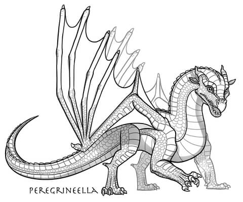 Baby skywing dragon coloring page free printable coloring pages