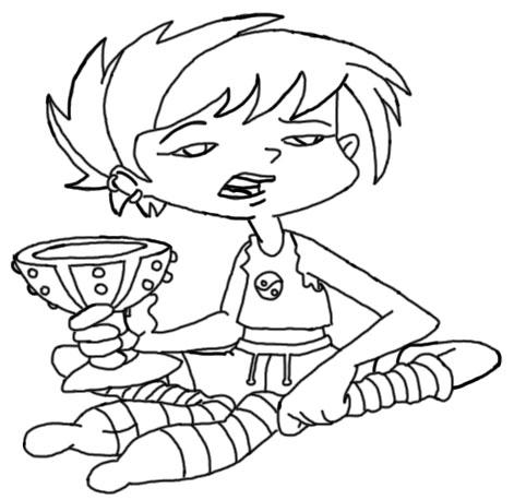 Coloring page juniper lee sleepover ophelia by retro on