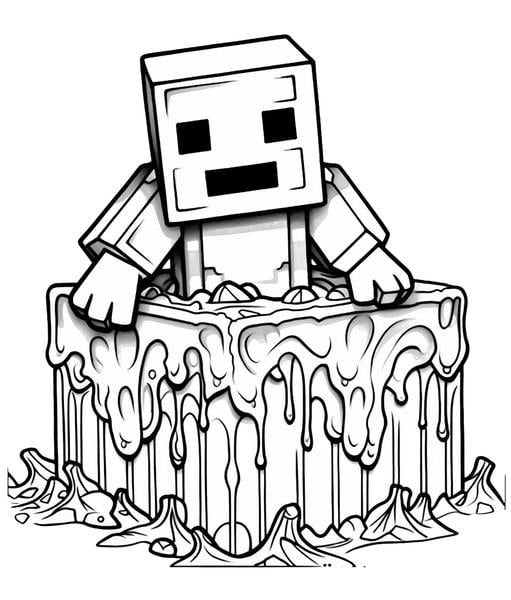 Free printable minecraft coloring pages list