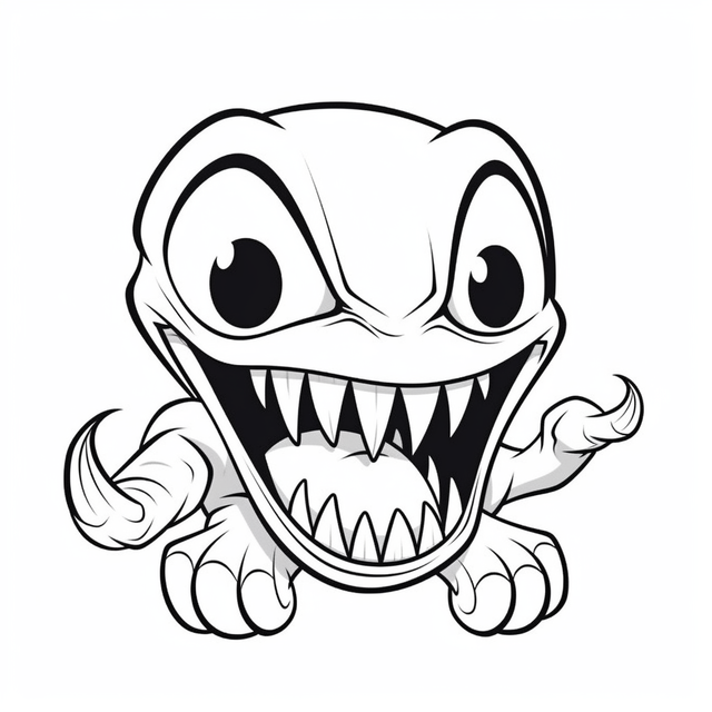Picture of an angry monster coloring page outline sketch drawing vector stop sign drawing stop sign outline stop sign sketch png and vector with transparent background for free download
