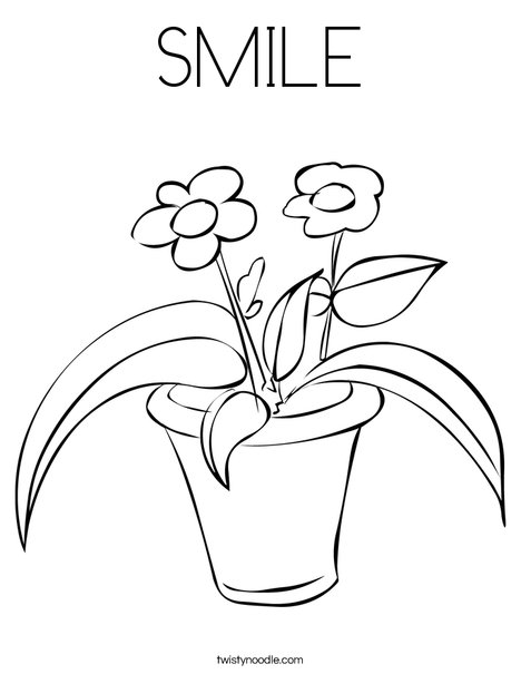 Smile coloring page