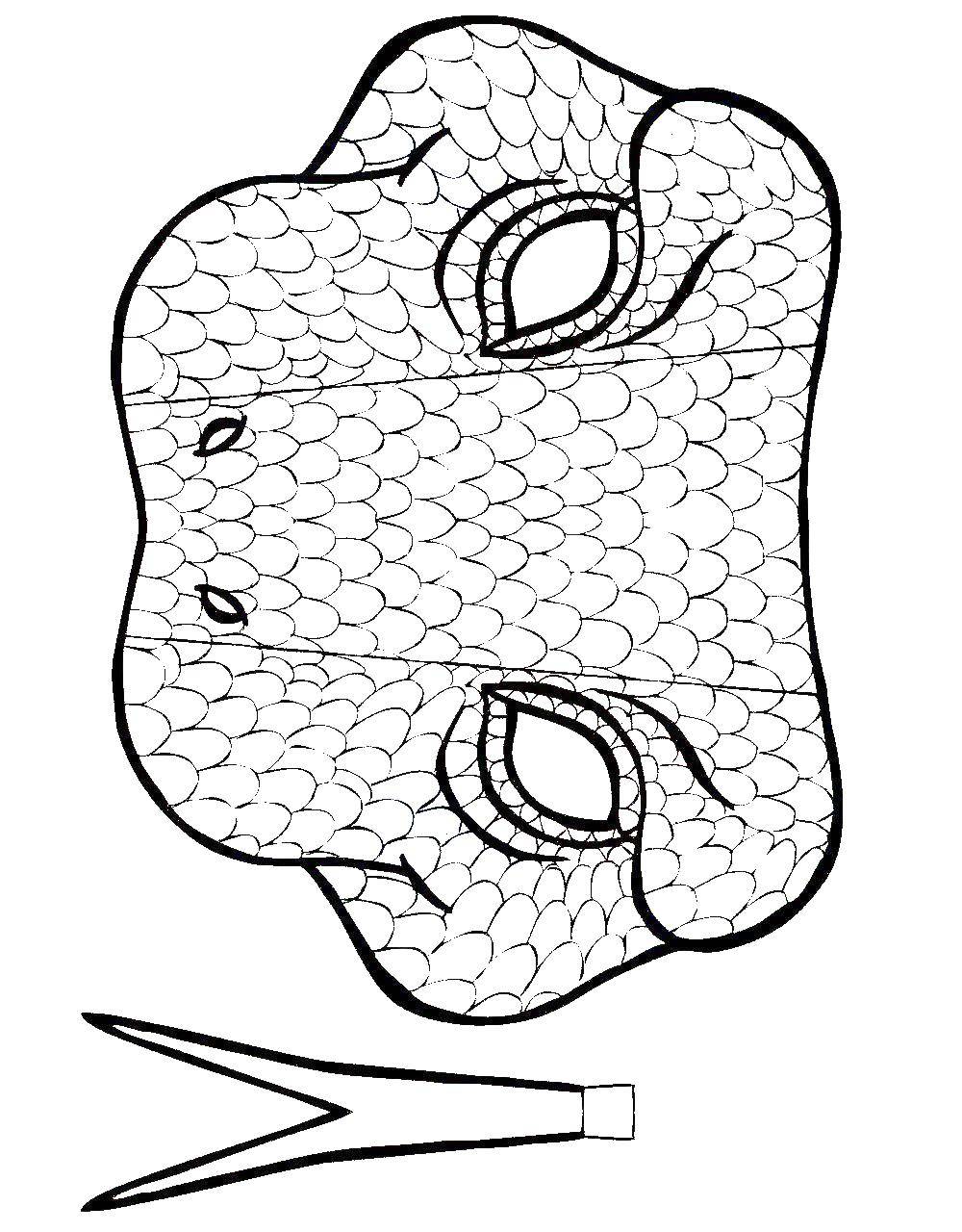 Online coloring pages coloring page cobra mask download print coloring page
