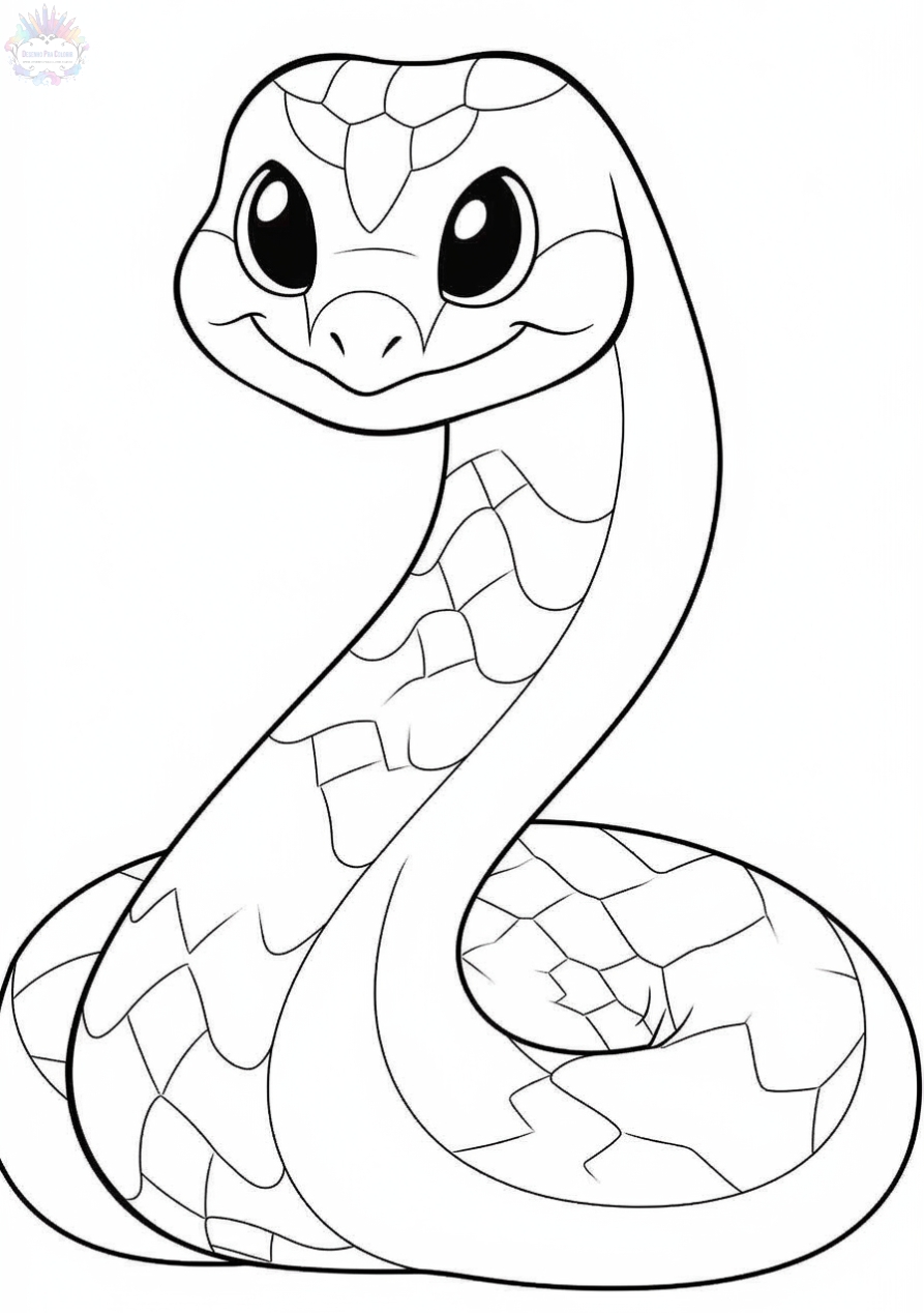 Snake coloring pages