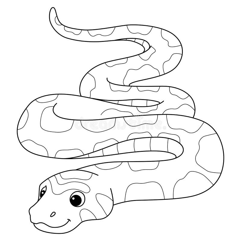 Snake outline to color stock illustrations â snake outline to color stock illustrations vectors clipart
