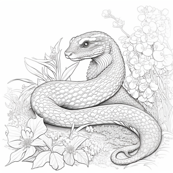 Snake drawing