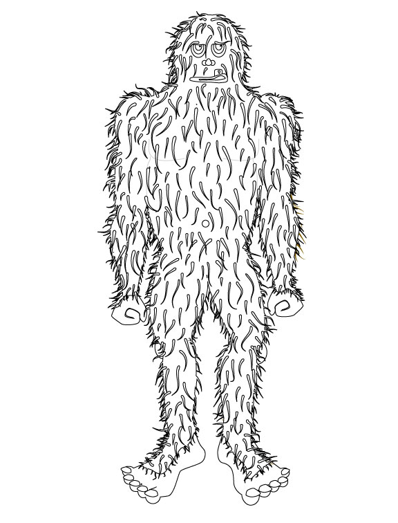 Get creative with bigfoot coloring pages exploring the fun and fascination of bigfoot