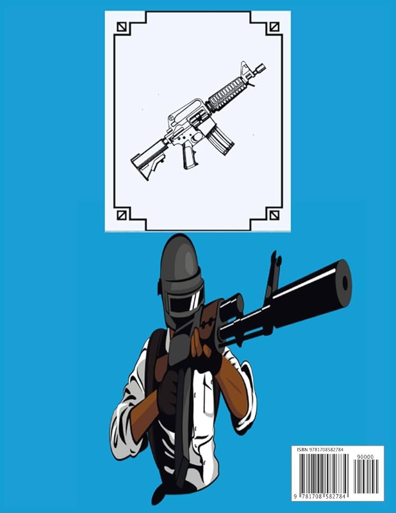 Gun coloring book for adults full metal coloringadult coloring book for grown