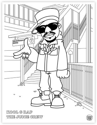 Hip hop coloring book â mr graffiti