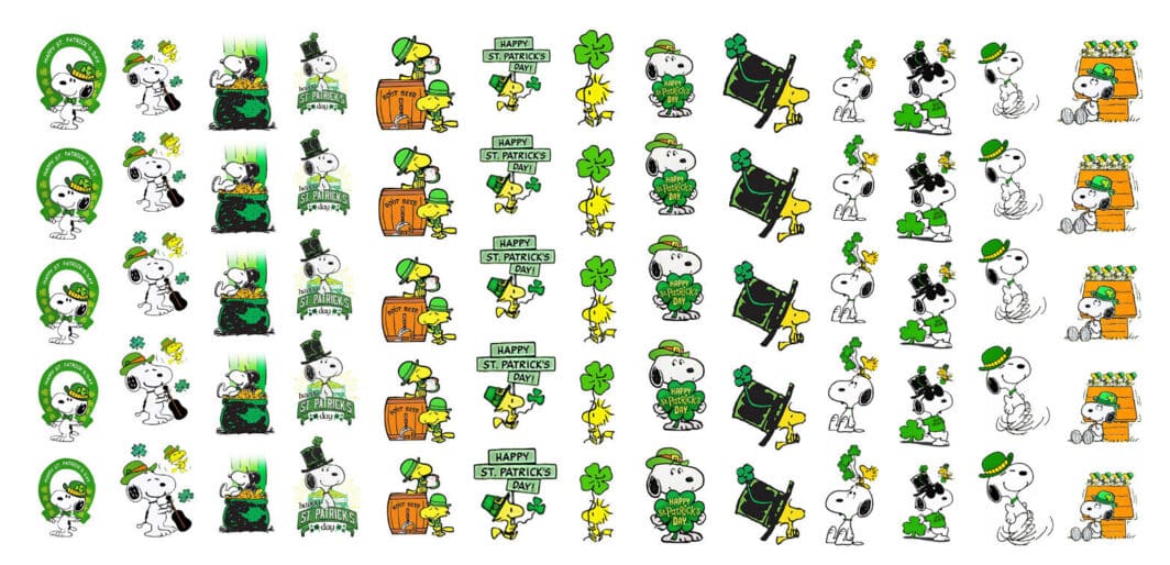 Snoopy charlie brown st patricks day