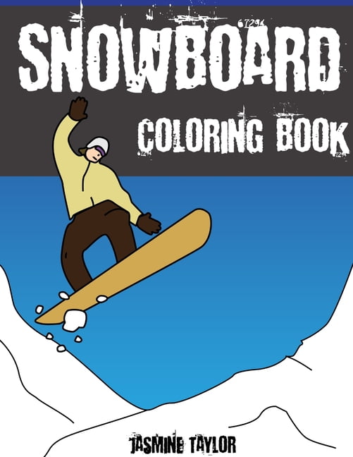 Snowboard coloring book paperback
