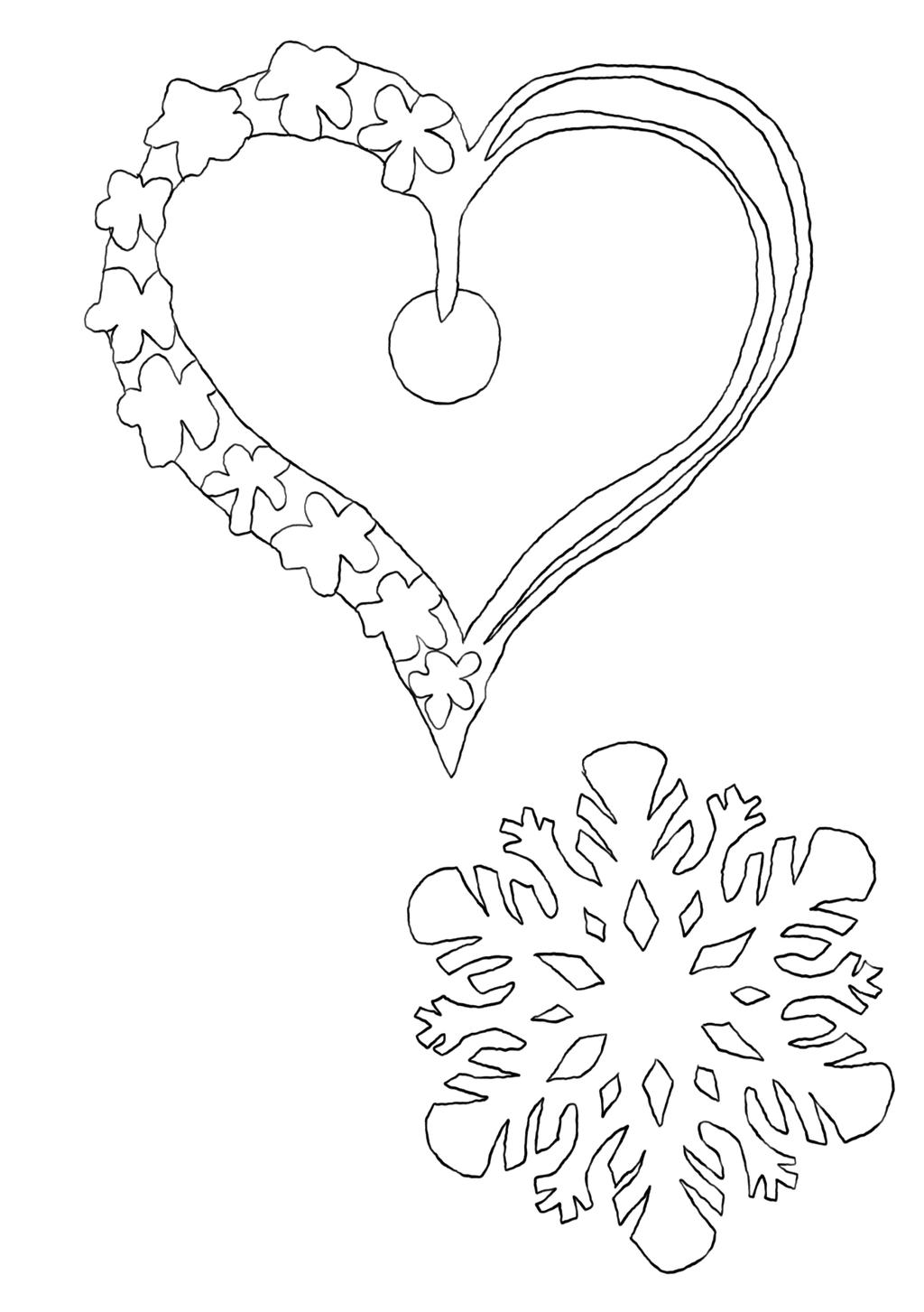 Heart and snow cut out by daylover on
