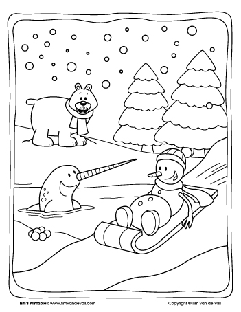 Winter â page â tims printables