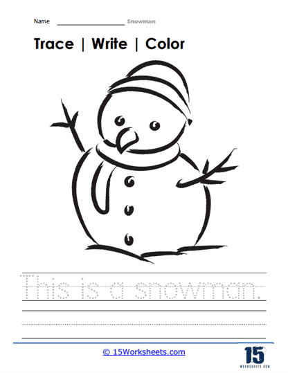 Snowman worksheets