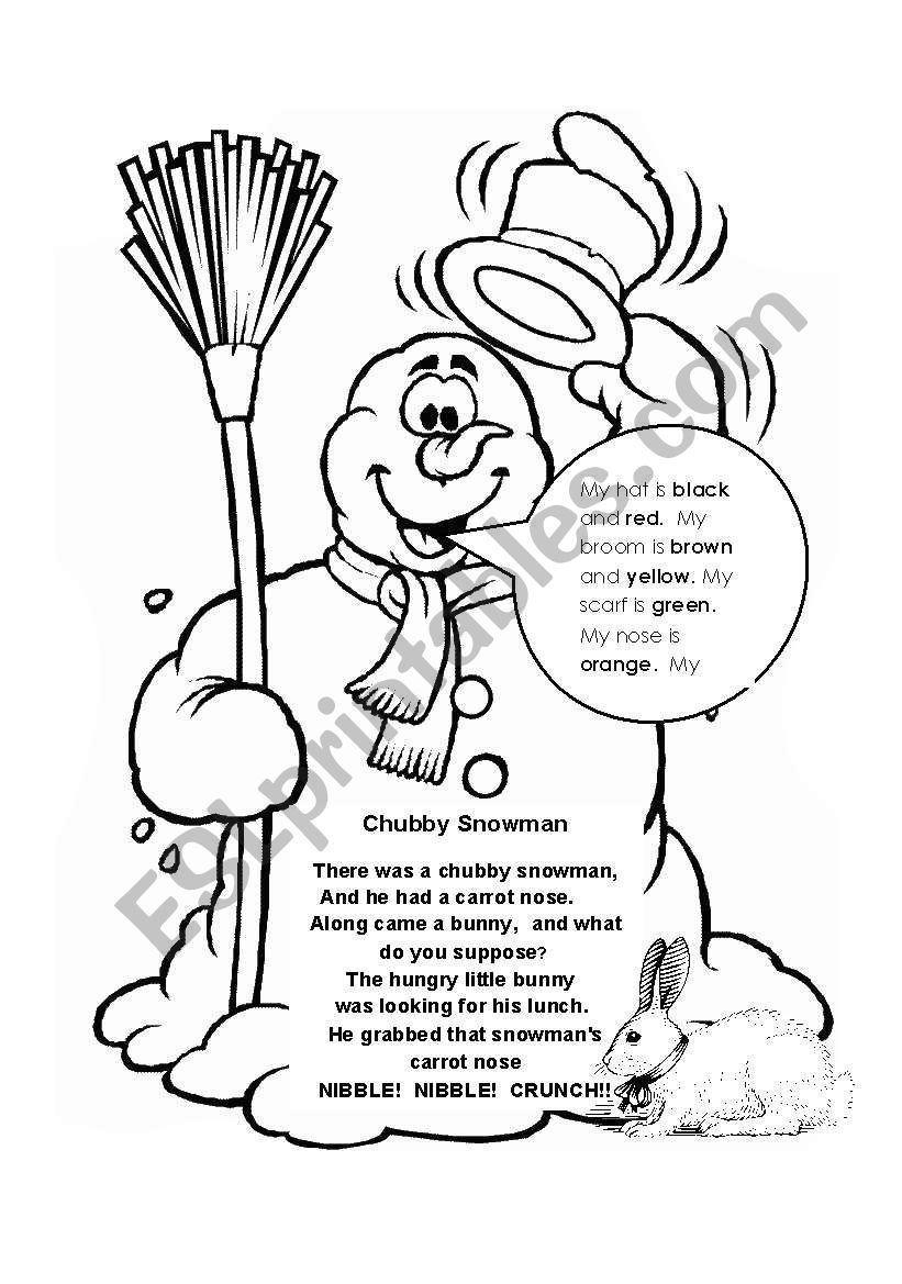 Snowman poem