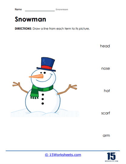 Snowman worksheets