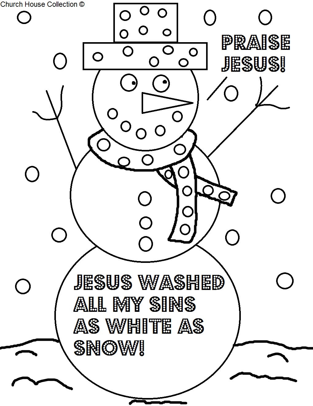 Church house collection blog christmas coloring page for sunday school