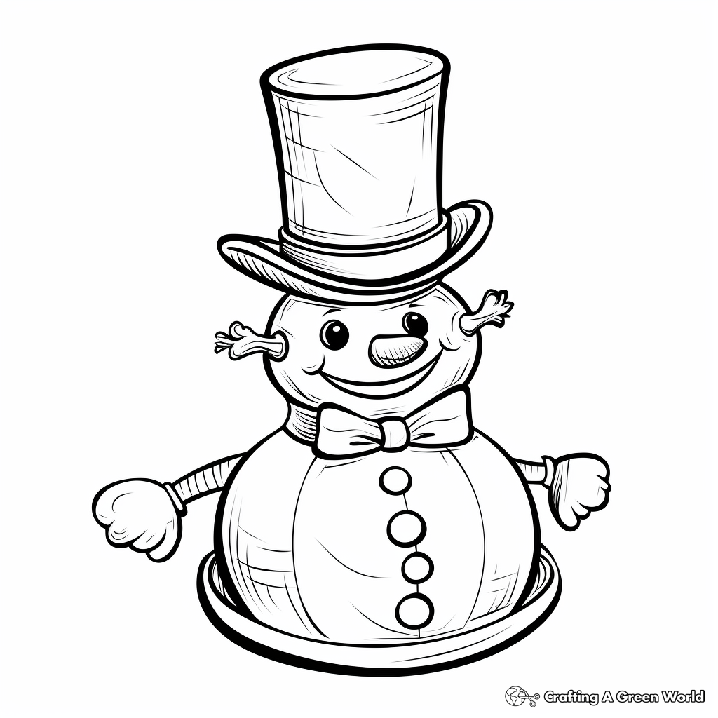 Snowman coloring pages