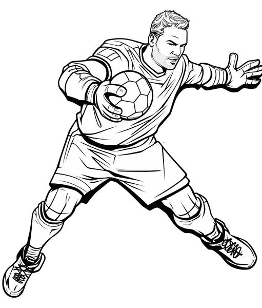 Free printable soccer coloring pages list