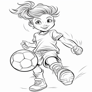 Soccer girl sports coloring book for girls johnson john m books