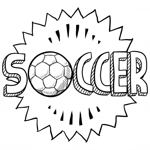 Coloring pages soccer sports coloring