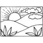 Destruction of sodom and gomorrah coloring page