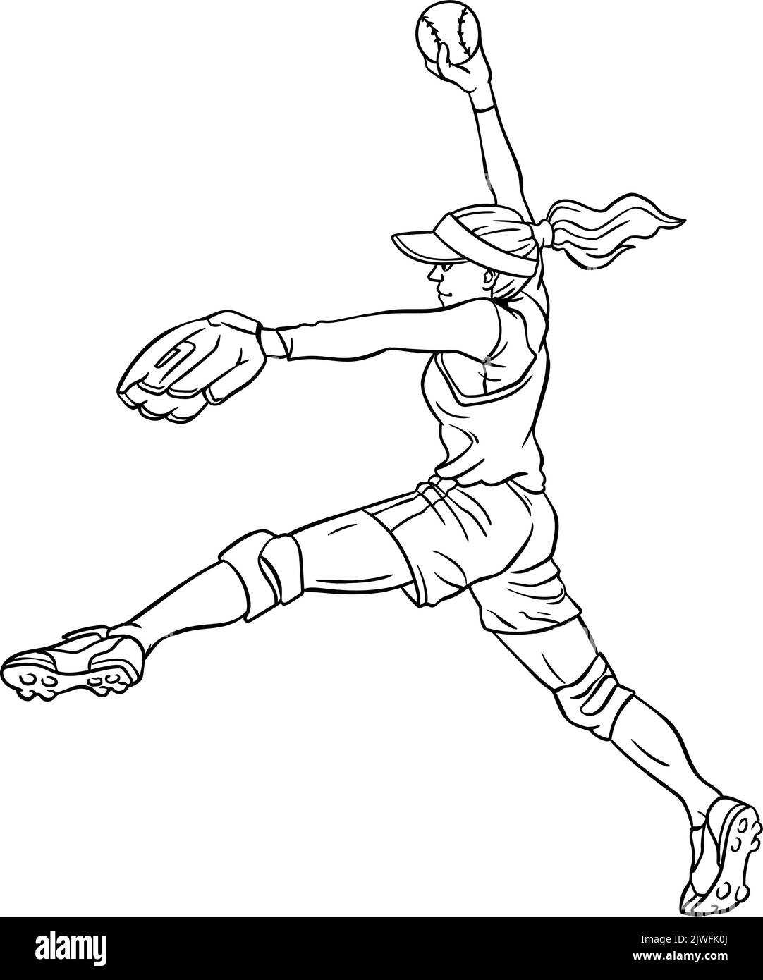 Softball black and white stock photos images