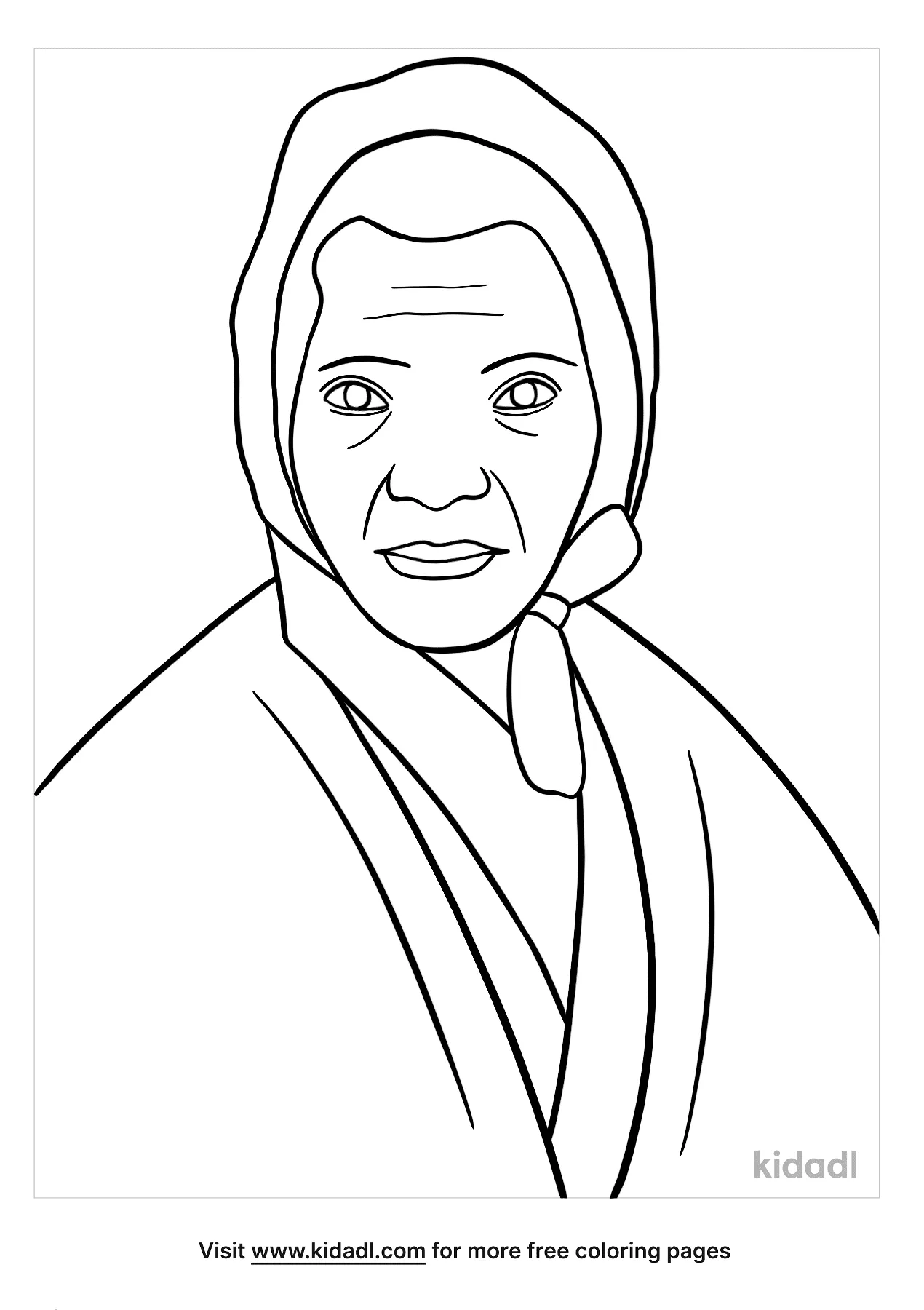 Free sojourner truth coloring page coloring page printables