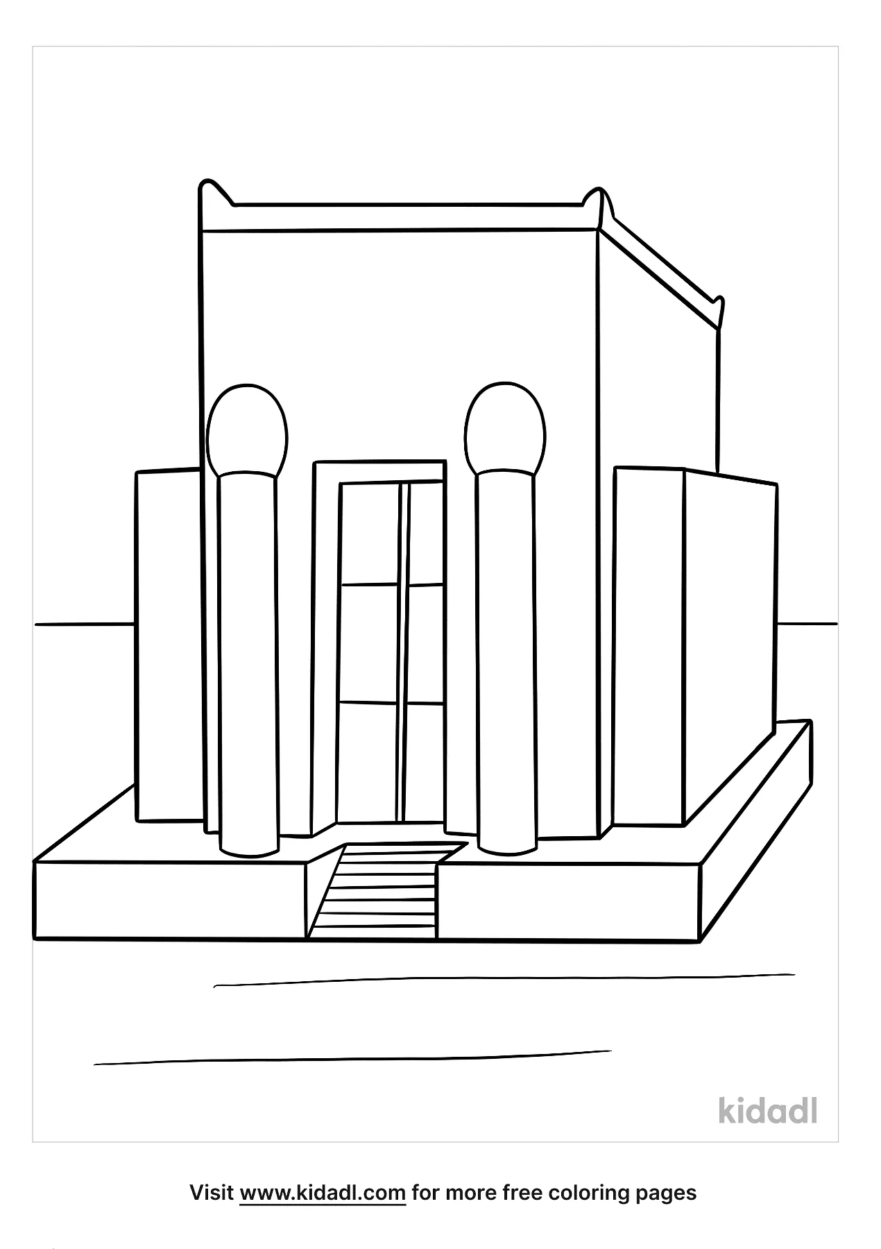 Free solomons temple coloring page coloring page printables
