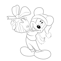 Sonic the hedgehog on christmas coloring page for kids
