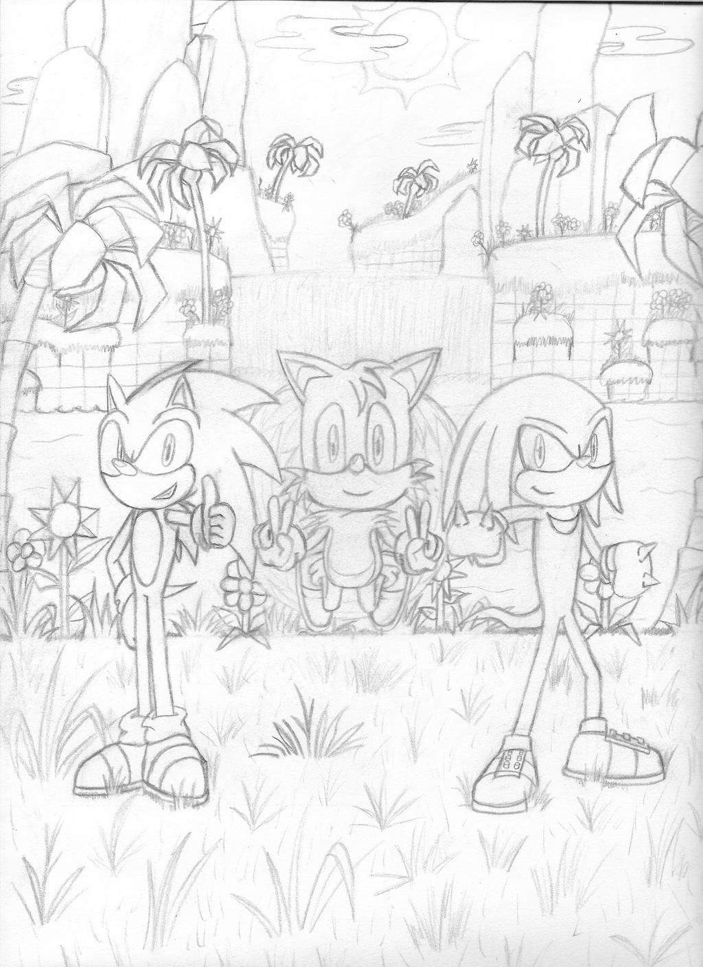 Team sonic got through green hill zone by therandomboy on