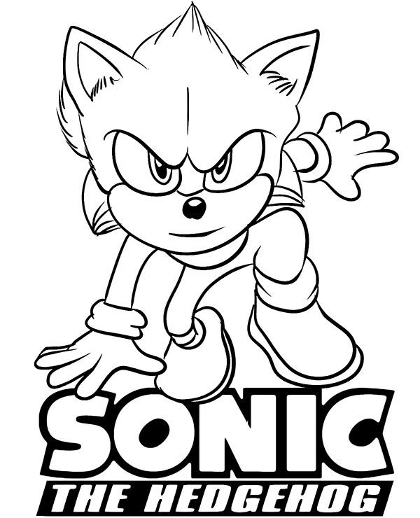 Kolorowanka sonic the hedgehog by e