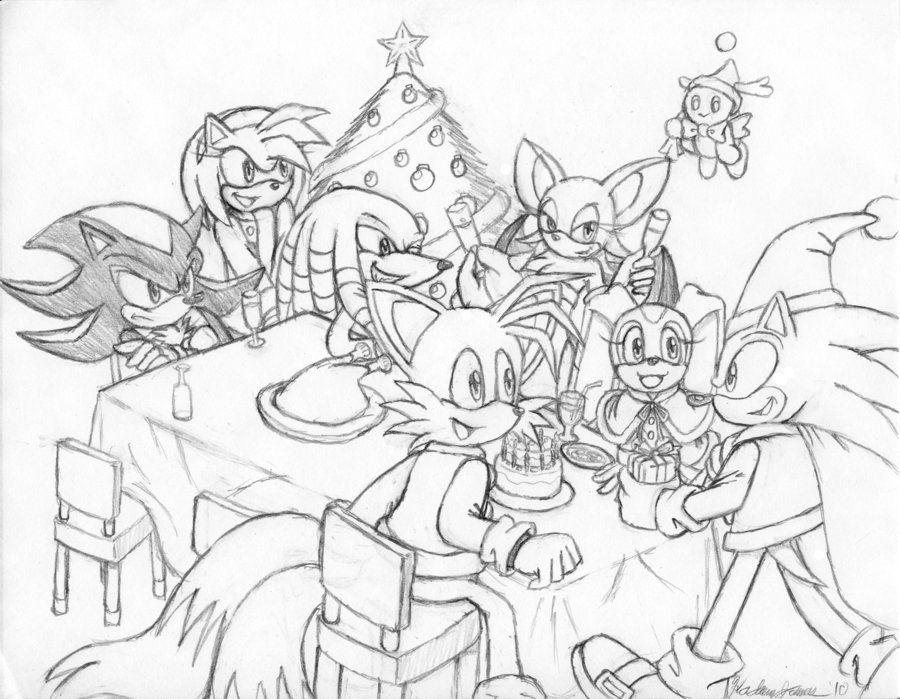 Sega sonic christmas by duuz