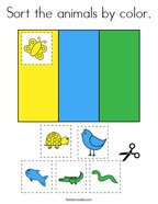 Color sorting coloring pages