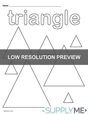 Triangles coloring page
