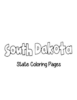 South dakota state coloring pages by loving life in kindergarten