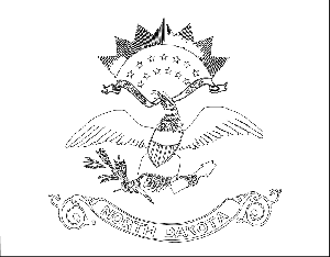 North dakota state flag coloring page