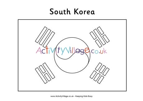 South korea flag louring page
