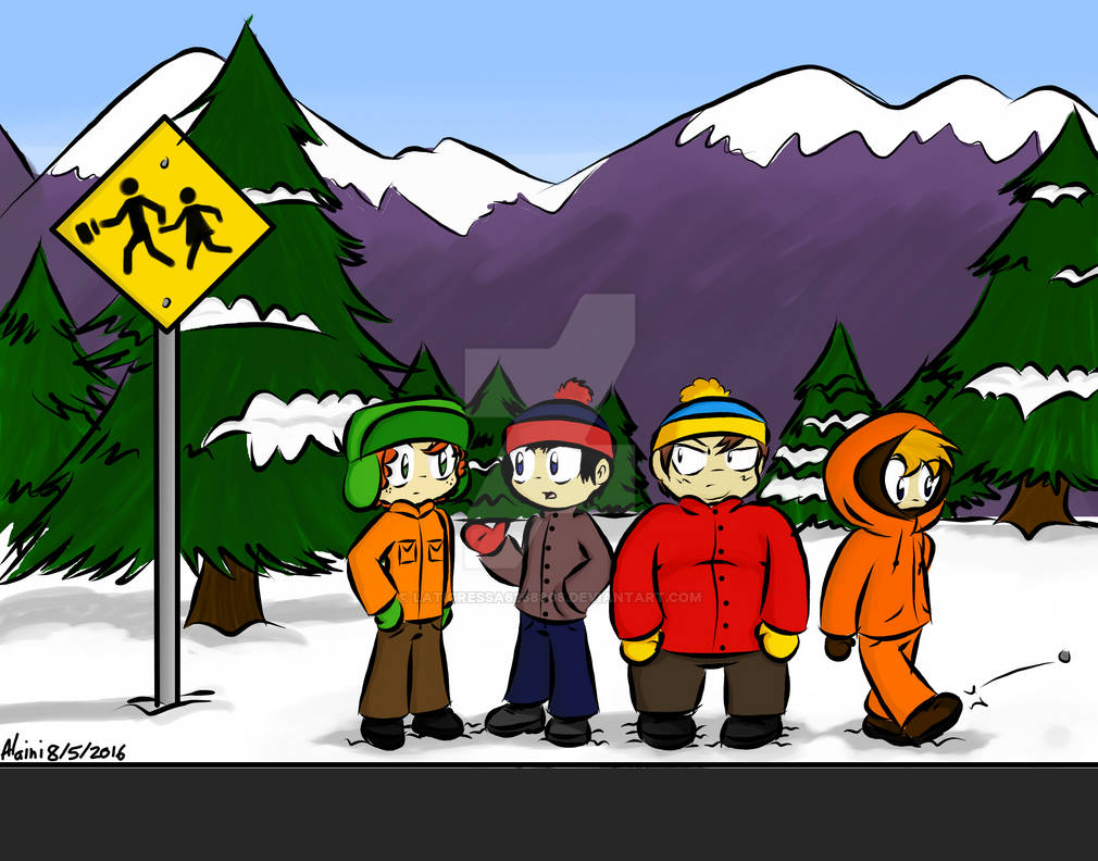 Color south park bus stop by latigressa on
