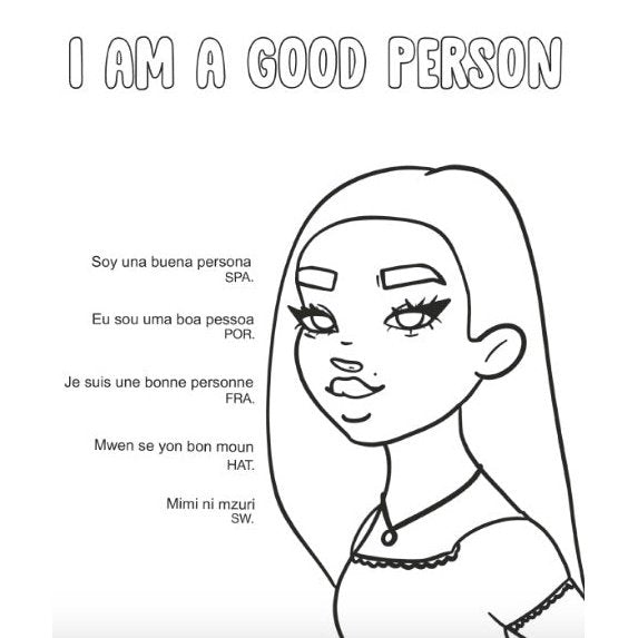 Digital download glow up coloring book with positive affirmations tra â publishing