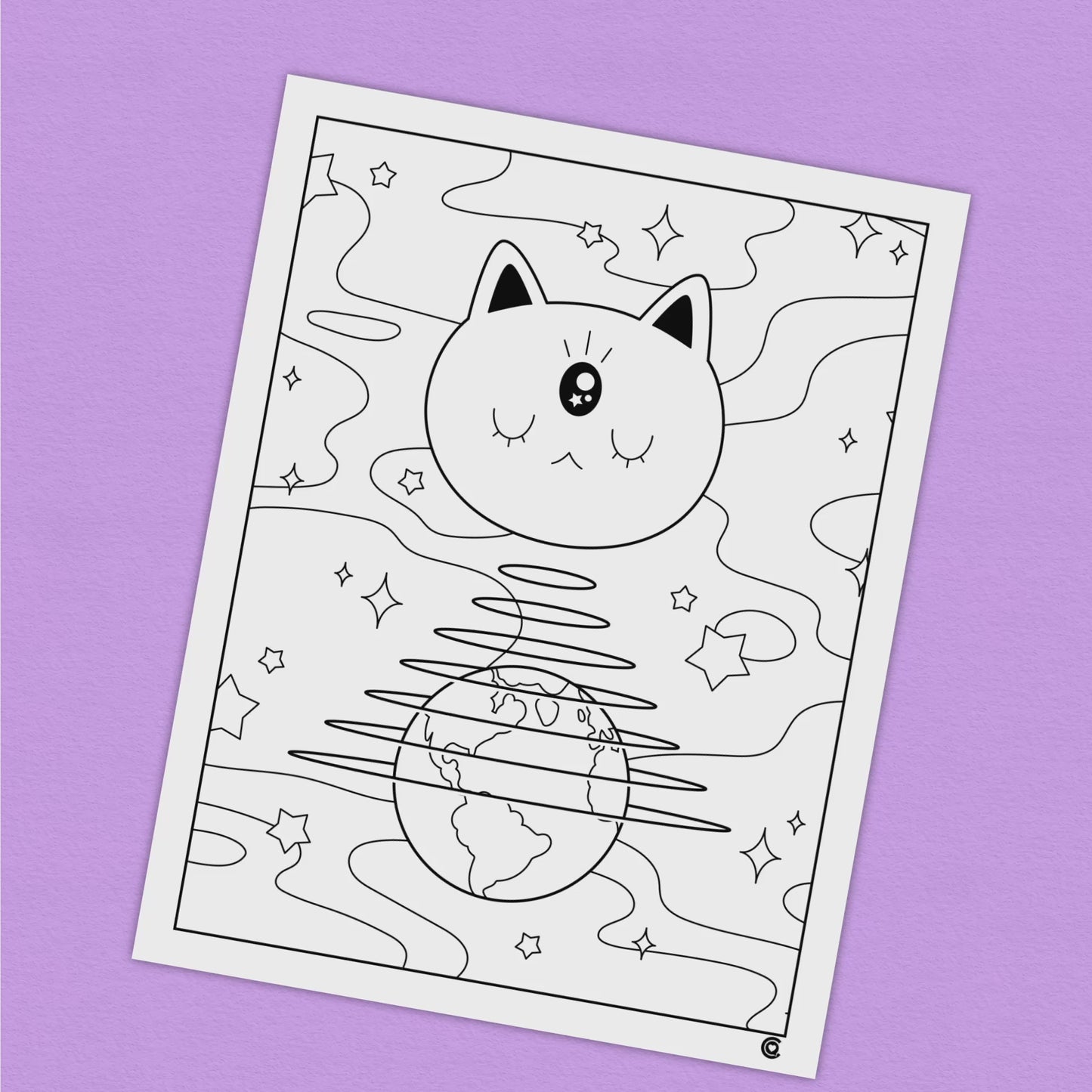 Coloring the cosmos coloring pages digital download â
