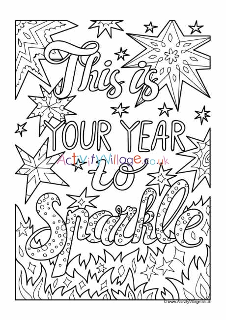 This is your year to sparkle louring page