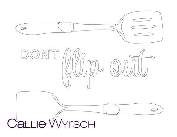 Dont flip out single coloring page