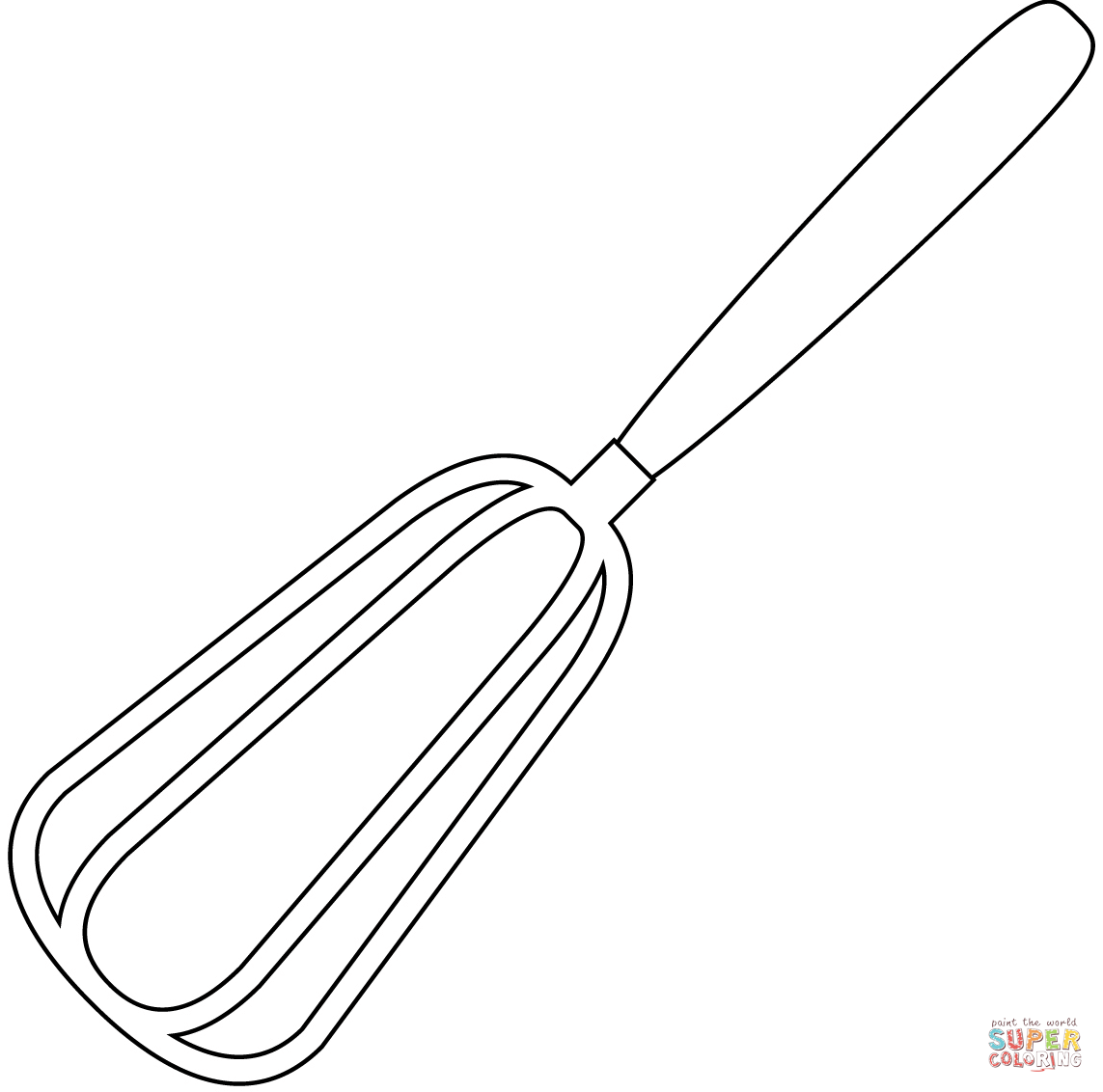 Whisk coloring page free printable coloring pages