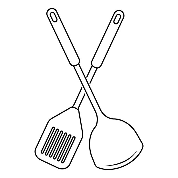Premium vector spatula icon